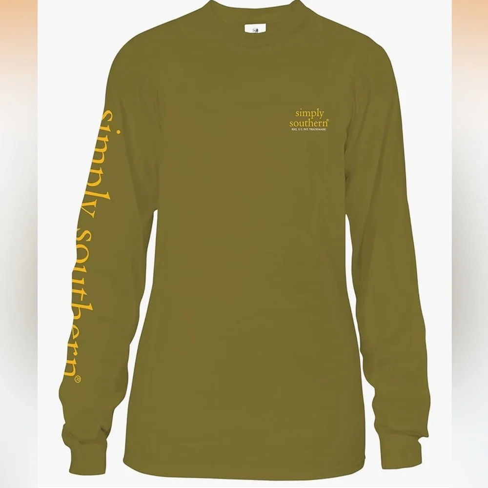 Simply Southern chin up buttercup Long Sleeve Tee - Picture 2 of 11